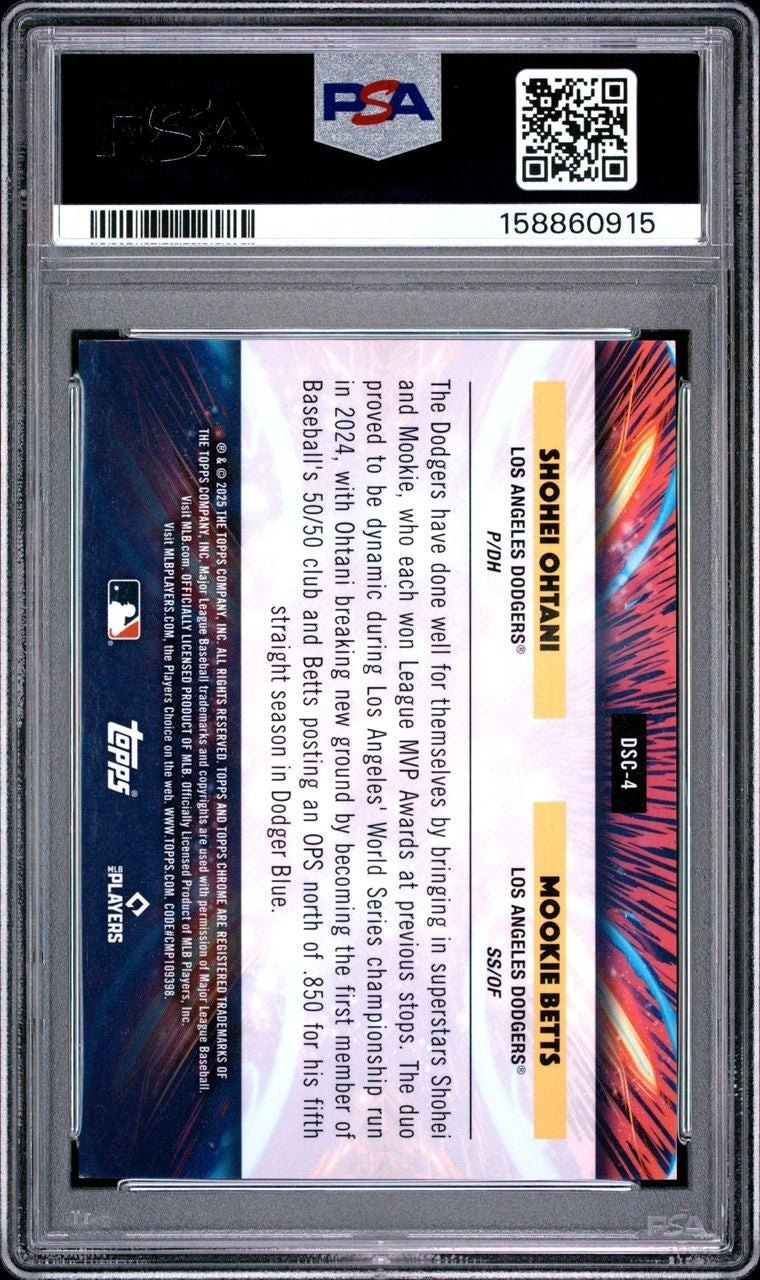 2025 Topps Cosmic Shohei Ohtani Mookie Betts PSA 9 Star Clusters /5 RARE