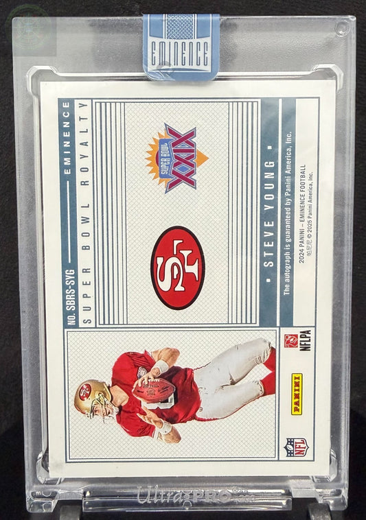 2024 Panini Eminence Steve Young Superbowl Gold Bar 1 Toz