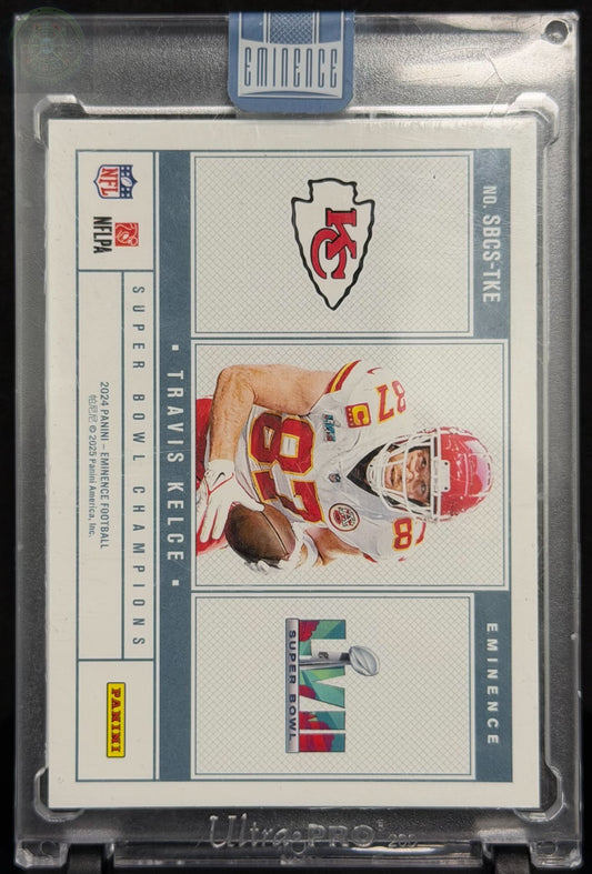 2024 Panini Eminence 3/3 Travis Kelce Superbowl Gold Bar 1 Toz