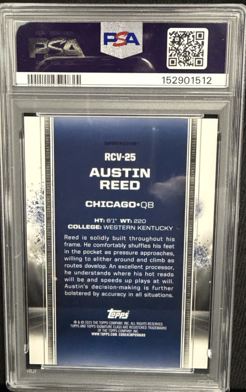 2024 Topps Signature Class - Rookies Superfractor 1/1 #RCV25 Austin Reed PSA 8