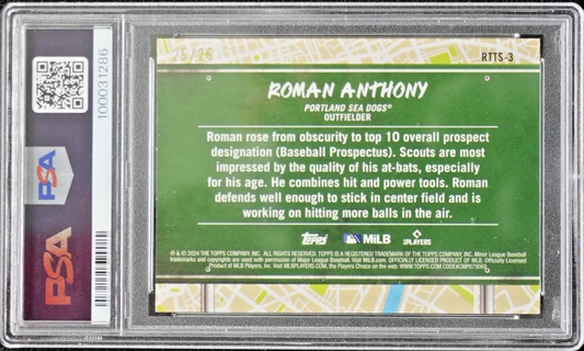 2024 Topps Pro Debut - Road to the Show Roman Anthony #RTTS-3 Orange Foil /25...