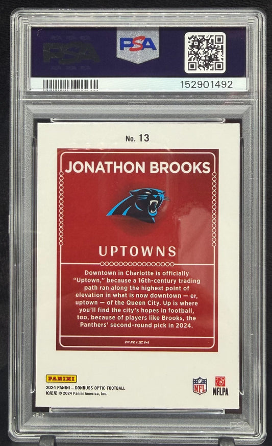 2024 Donruss Optic Uptowns 13 Jonathon Brooks PSA 10