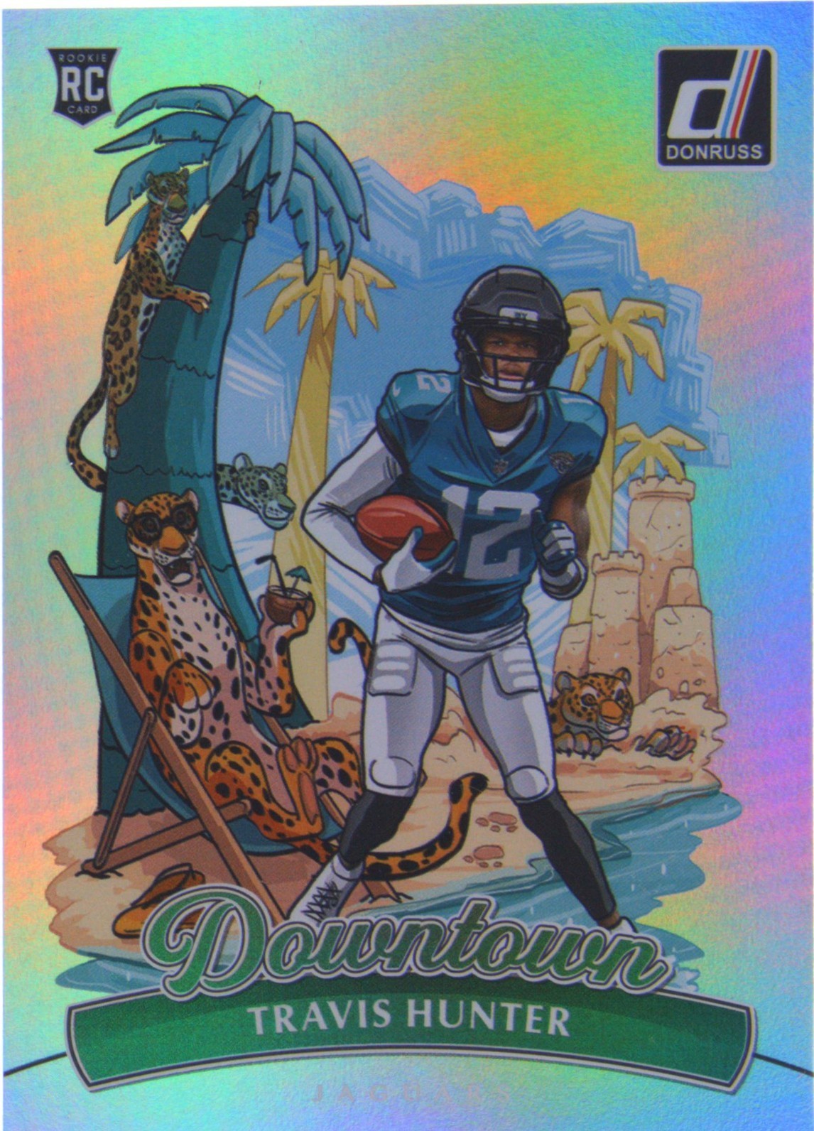 2025 Panini Donruss - Downtown! Travis Hunter #13 (RC) PSA 10 Jaguars