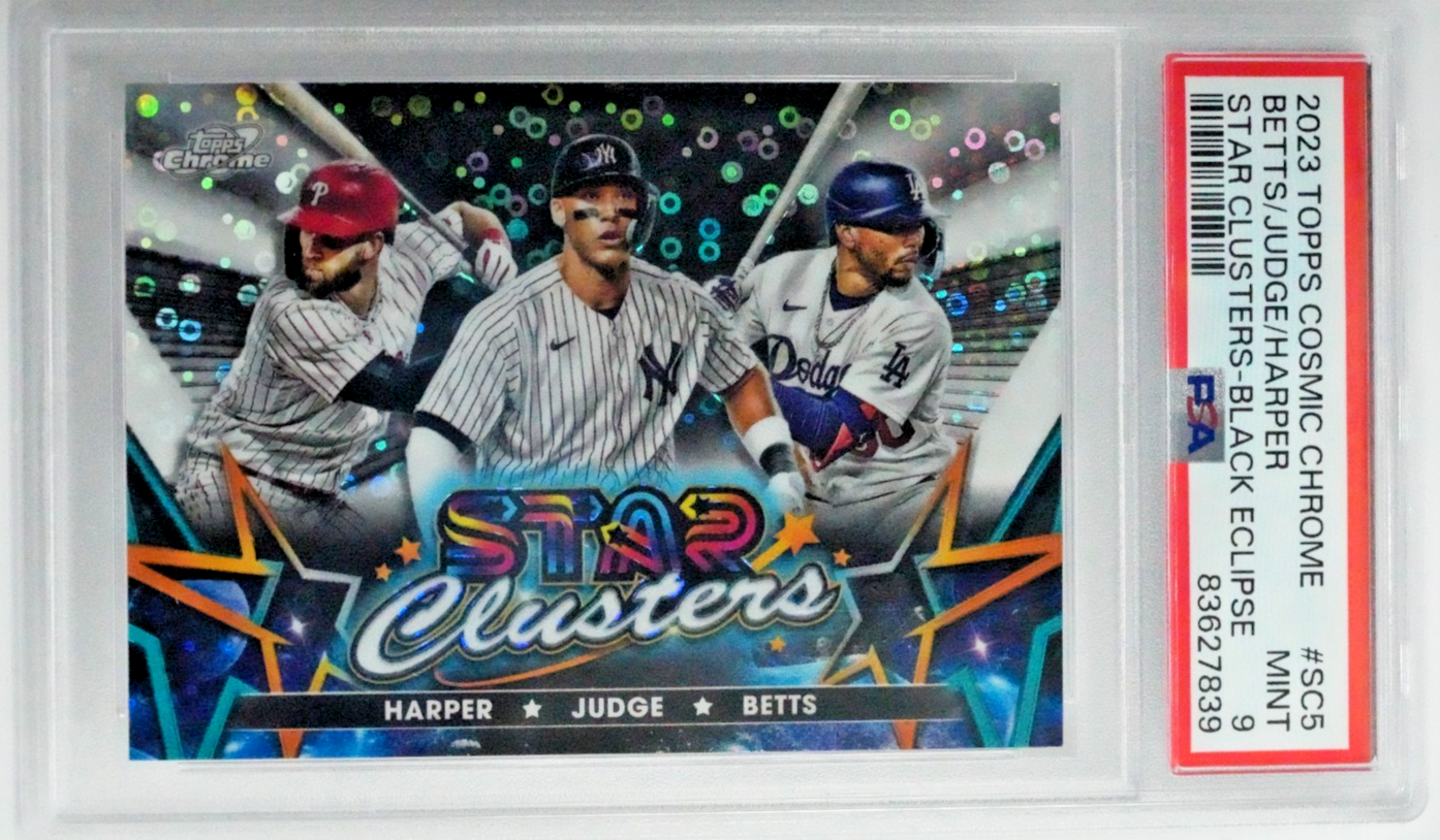 2023 Cosmic Chrome Star Clusters Harper Judge Betts /10 Black Eclipse #SC5 PSA 9