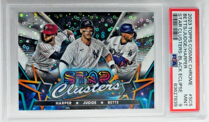 2023 Cosmic Chrome Star Clusters Harper Judge Betts /10 Black Eclipse #SC5 PSA 9