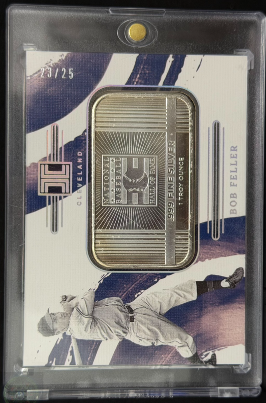 2024 Panini Impeccable - Bob Feller Cooperstown Logo .999 Fine Silver /25