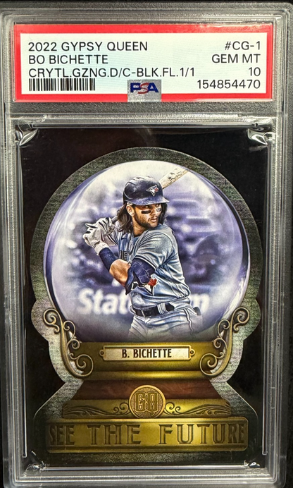 2022 Topps Gypsy Queen Crystal Gazing Die-Cuts Bo Bichette #CG-1 1/1 PSA 10