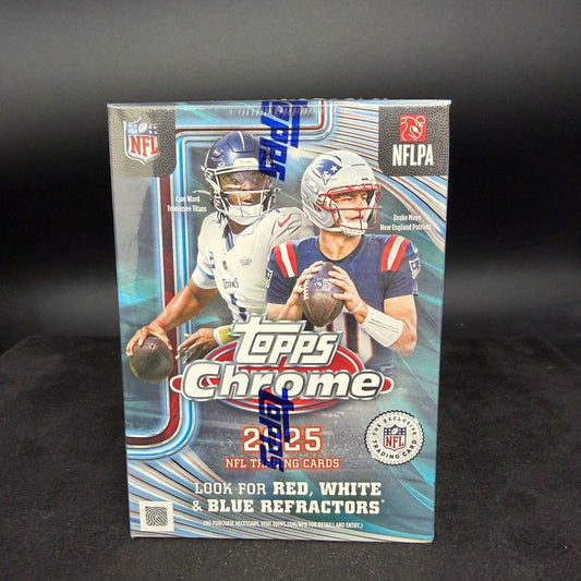 2025 TOPPS CHROME FOOTBALL FACTORY SEALED VALUE BOX