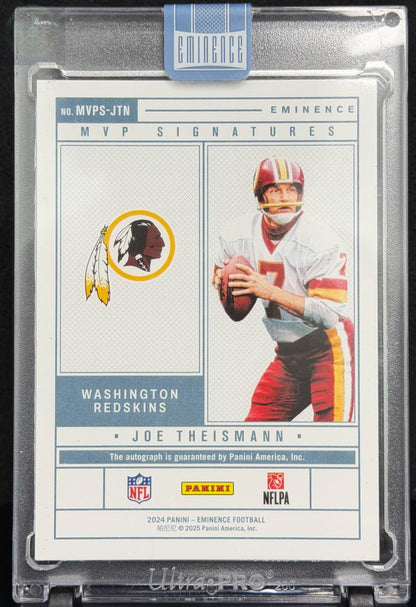 2024 Panini Eminence Joe Theismann MVP Gold Bar 1 Toz