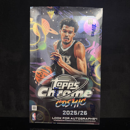 SEALED 2025 26 Topps Cosmic Chrome Basketball - Hobby Box IN HAND
