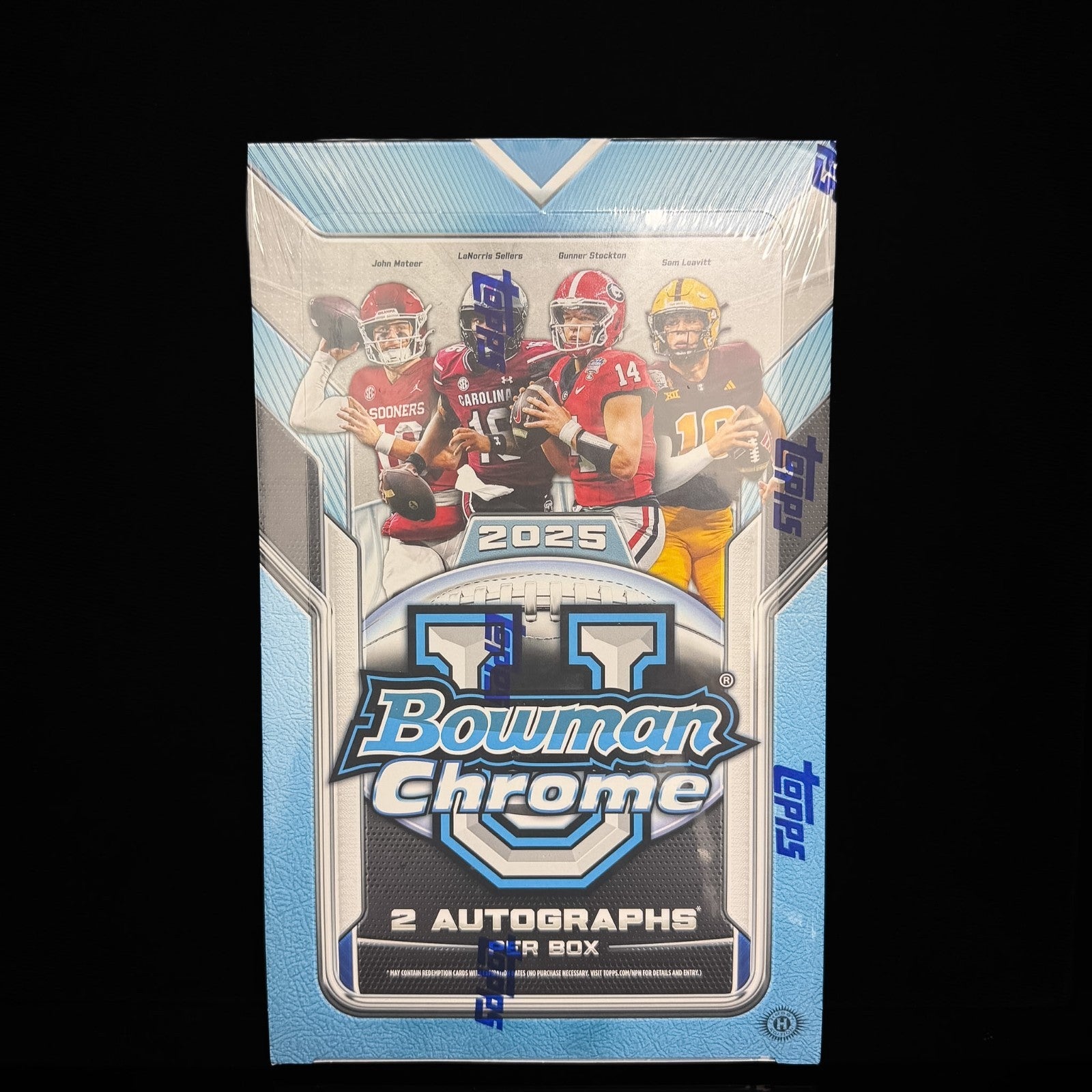 2025 BOWMAN CHROME UNIVERSITY FOOTBALL HOBBY BOX FACTORY SEALED