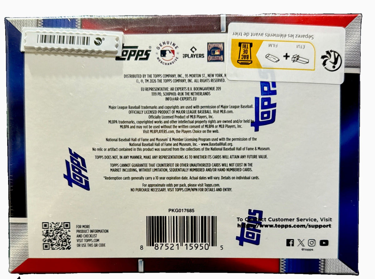 2026 TOPPS CHROME BASEBALL SEALED BREAKERS DELIGHT HOBBY BOX MLB IN HAND