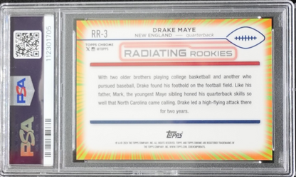 2024 Topps Chrome - Radiating Rookies Drake Maye #RR-3 (RC)