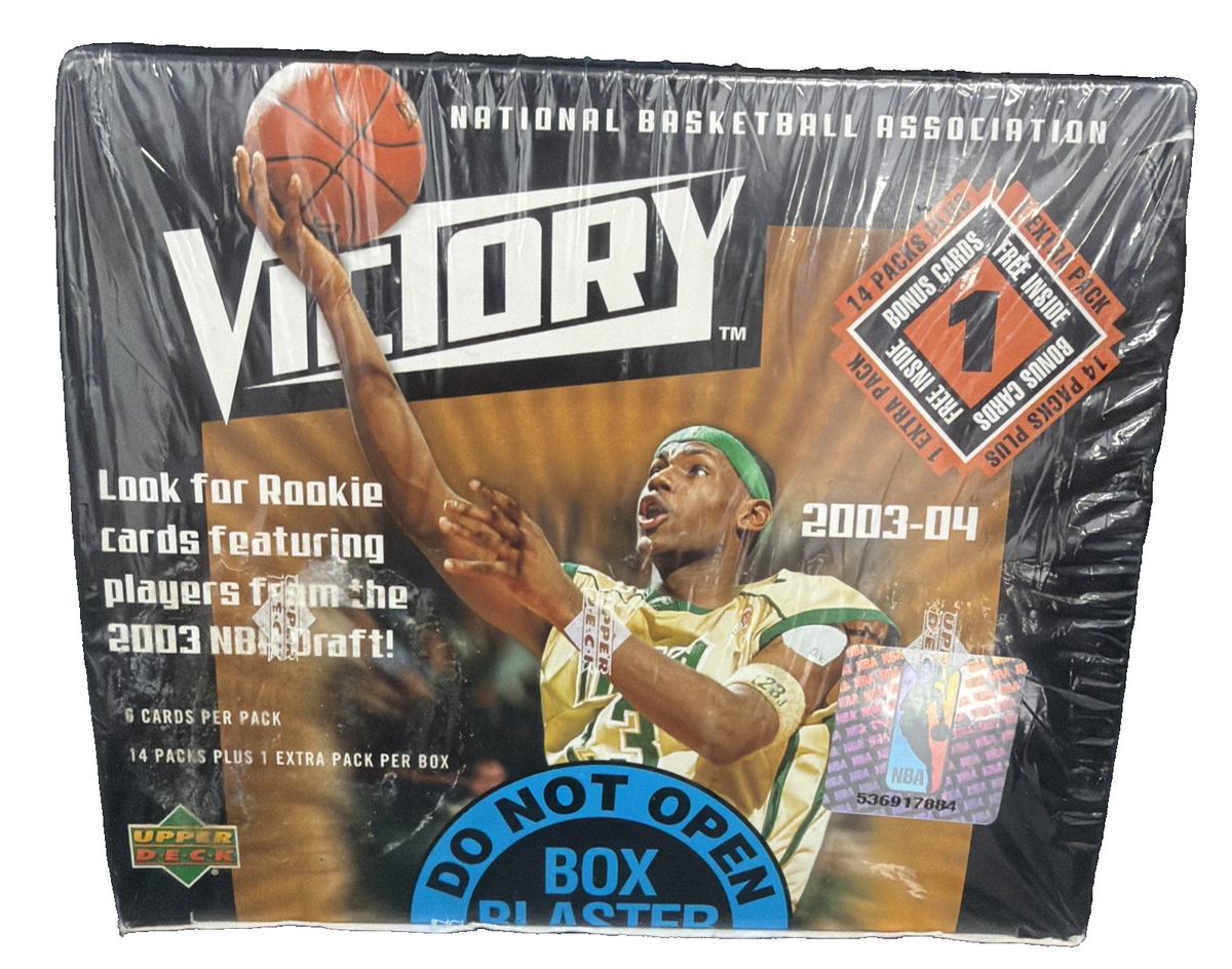 2003 04 UPPER DECK BASKETBALL VICTORY RETAIL 14 PK SEALED BOX  LEBRON JAMES RC ?