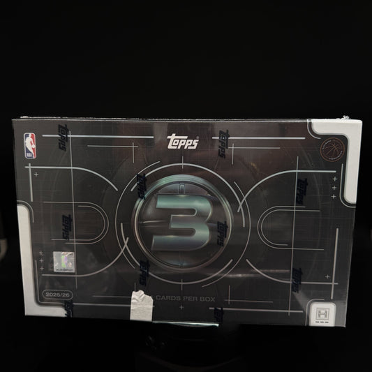 2025-26 Topps Three Basketball Factory Sealed Hobby Box