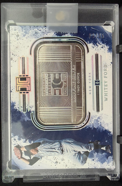 2025 Panini Impeccable Whitey Ford Silver Bar 1 Toz
