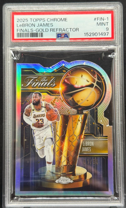 2025-26 Topps Chrome - Finals LeBron James #FIN-1 Gold Refractor /50
