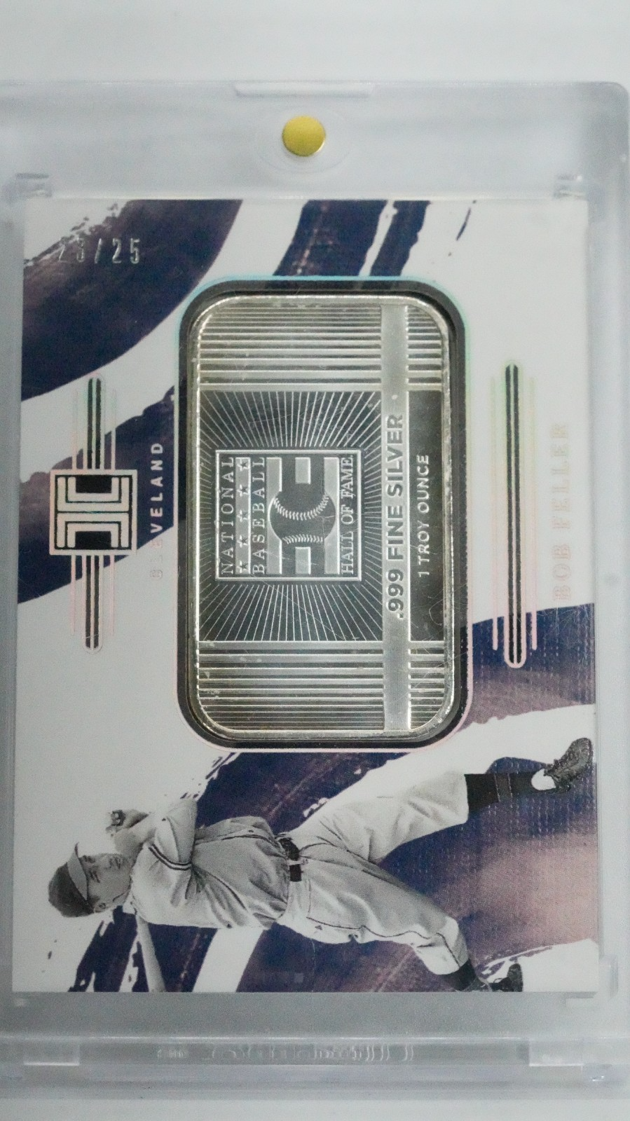 2024 Panini Impeccable - Bob Feller Cooperstown Logo .999 Fine Silver /25