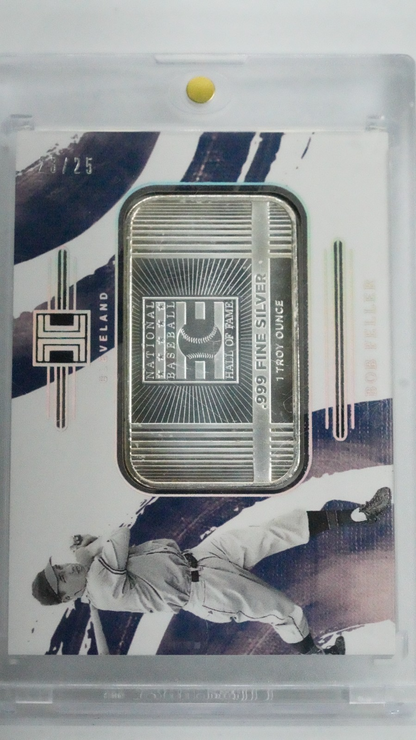 2024 Panini Impeccable - Bob Feller Cooperstown Logo .999 Fine Silver /25