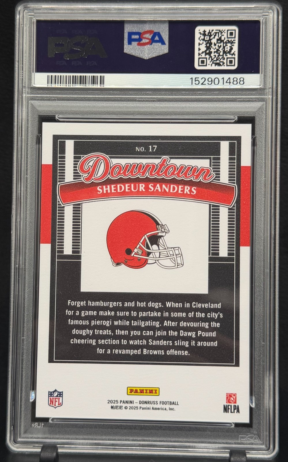 2025 Panini Donruss - Downtown! Shedeur Sanders #17 (RC) PSA 10