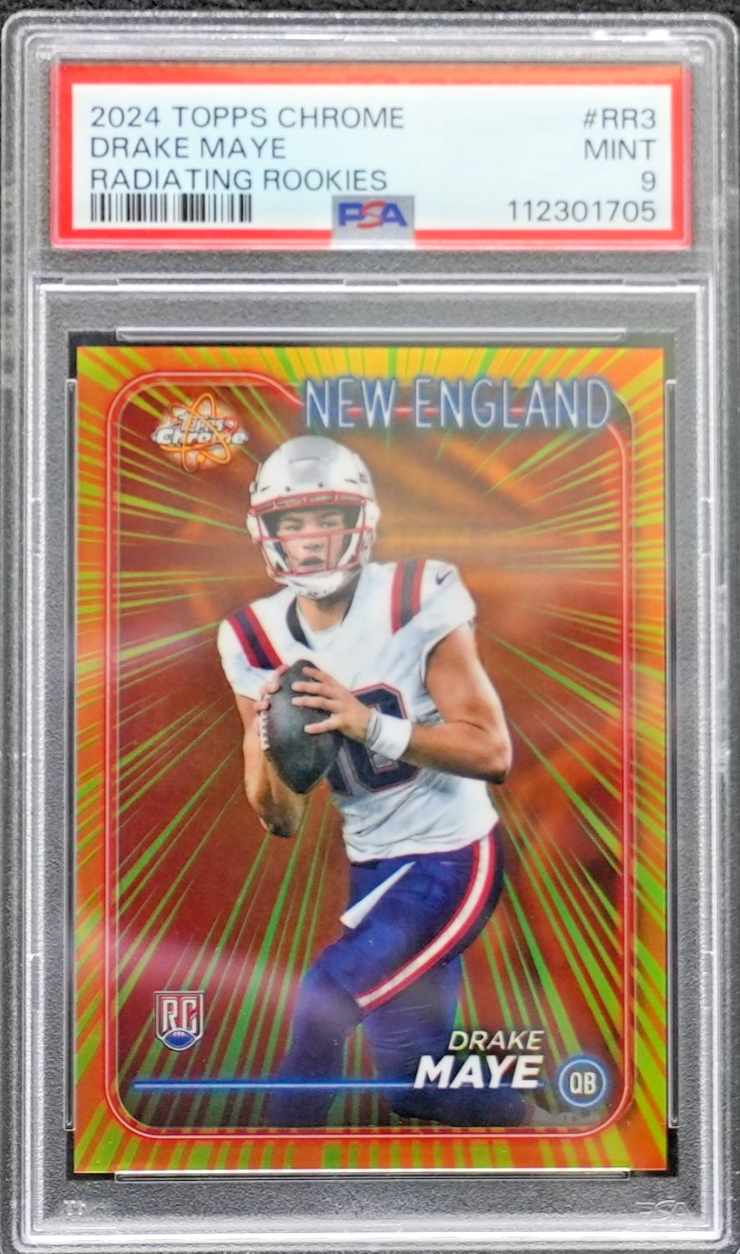 2024 Topps Chrome - Radiating Rookies Drake Maye #RR-3 (RC)