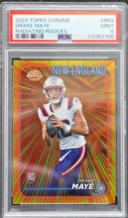 2024 Topps Chrome - Radiating Rookies Drake Maye #RR-3 (RC)
