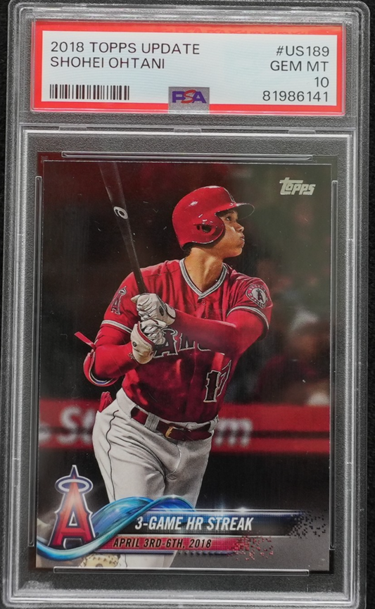 2018 Topps Update Series - Season Highlights Checklist Shohei Ohtani #US189 (RC)