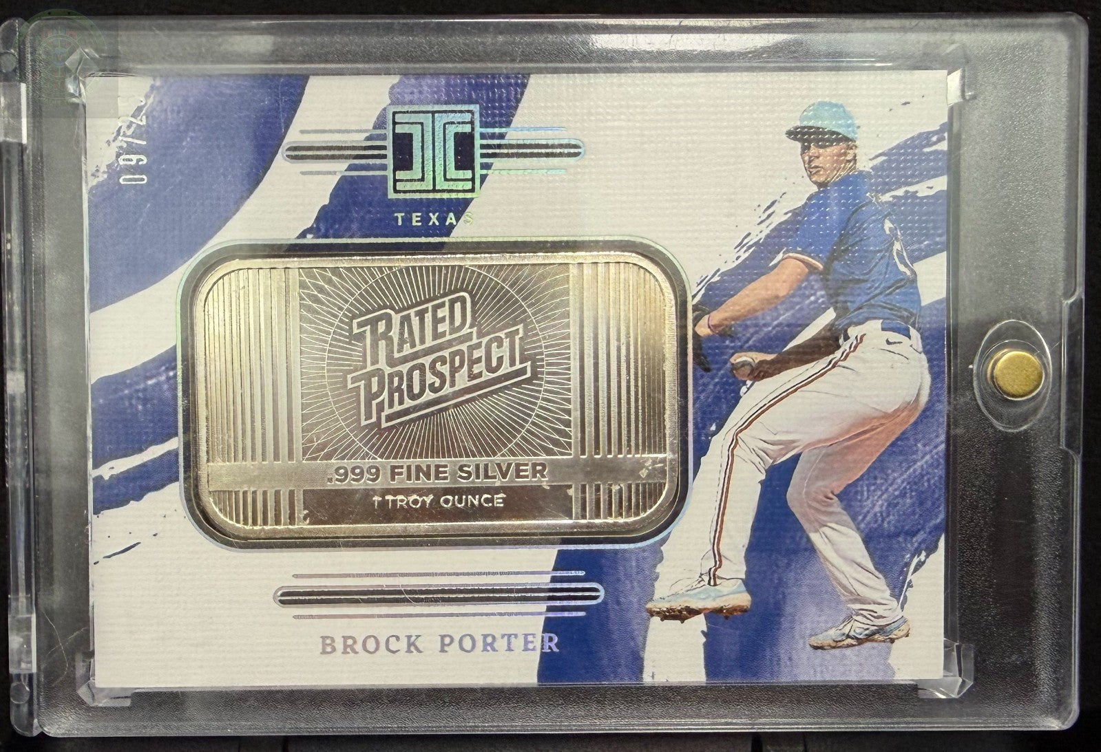 2024 Panini Impeccable - Brock Porter Prospects Logo .999 Fine Silver /25 (RC)