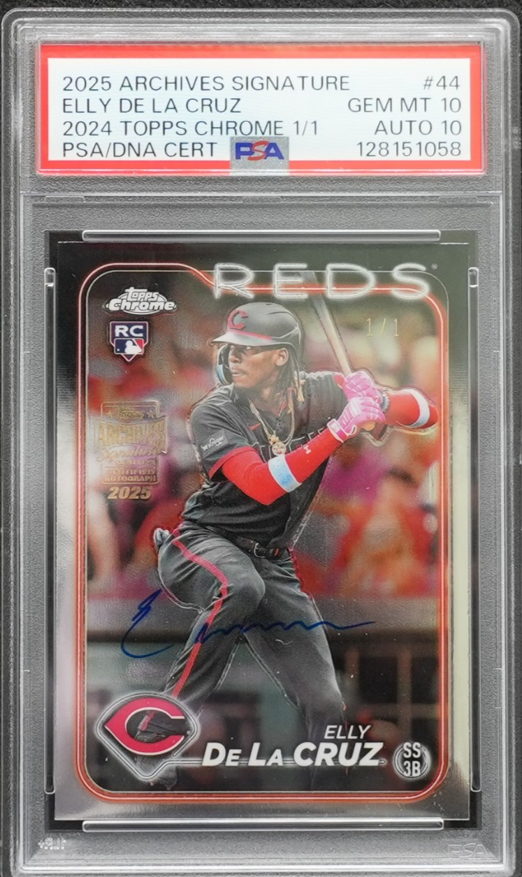 2025 Archives  - 2024 Topps CHR RC/AU Elly De La Cruz /1 #RA-EDLC (AU, RC)