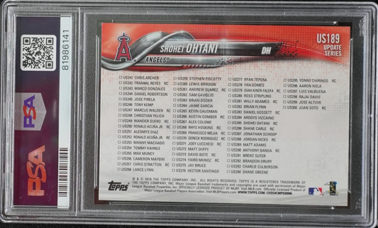 2018 Topps Update Series - Season Highlights Checklist Shohei Ohtani #US189 (RC)