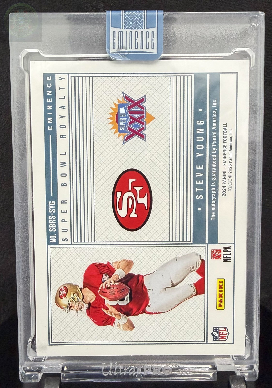 2024 Panini Eminence Steve Young Superbowl Gold Bar 1 Toz