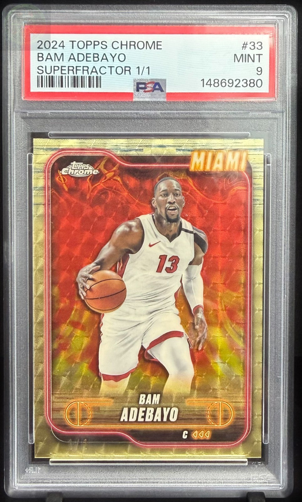 1/1 Bam Adebayo Superfractor miami