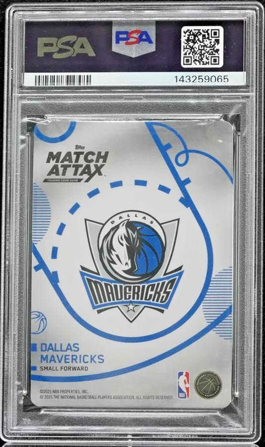 2025 Topps Match Attax Cooper Flagg Super Rare RED #121 RC PSA 10 GEM MINT