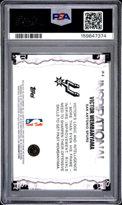 2025 TOPPS CHROME BASKETBALL VICTOR WEMBANYAMA INSPIRATIONAL RED REFRACTOR 5/5