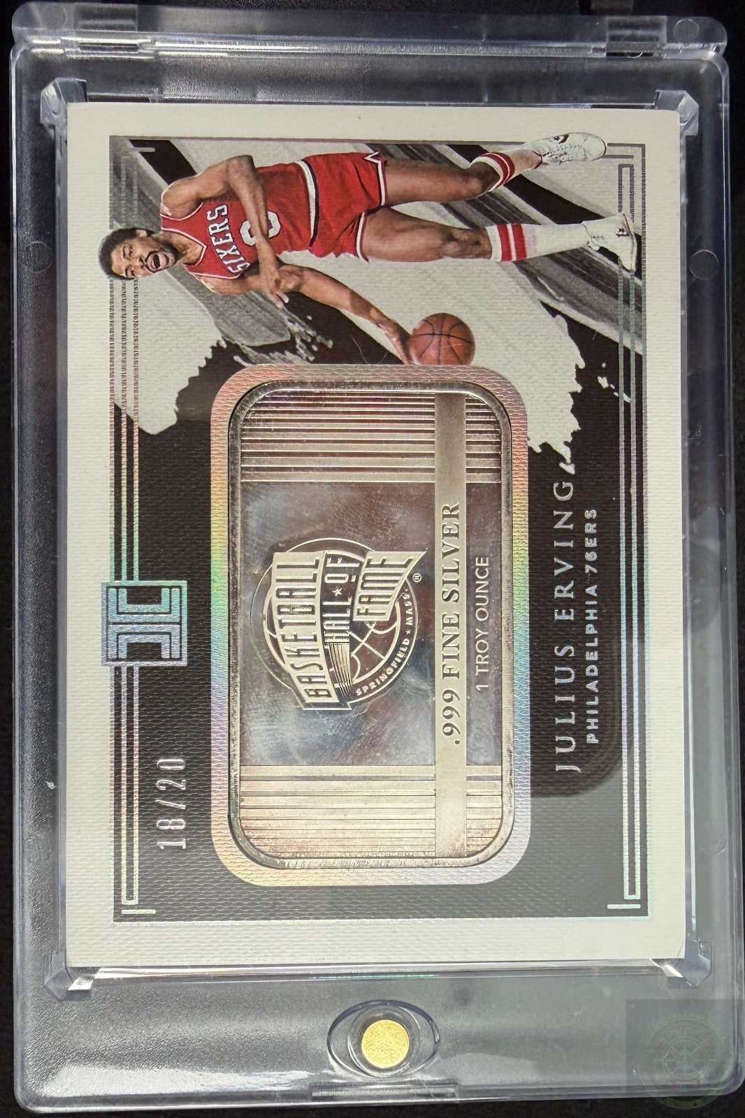 2020-1 Panini Impeccable Julius Erving Silver Bar