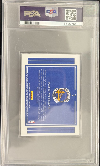 2020 Impeccable Silver Draft Logo James Wiseman RC