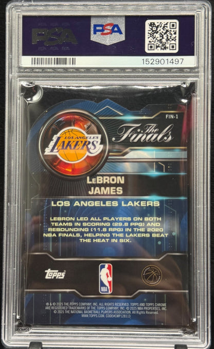 2025-26 Topps Chrome - Finals LeBron James #FIN-1 Gold Refractor /50