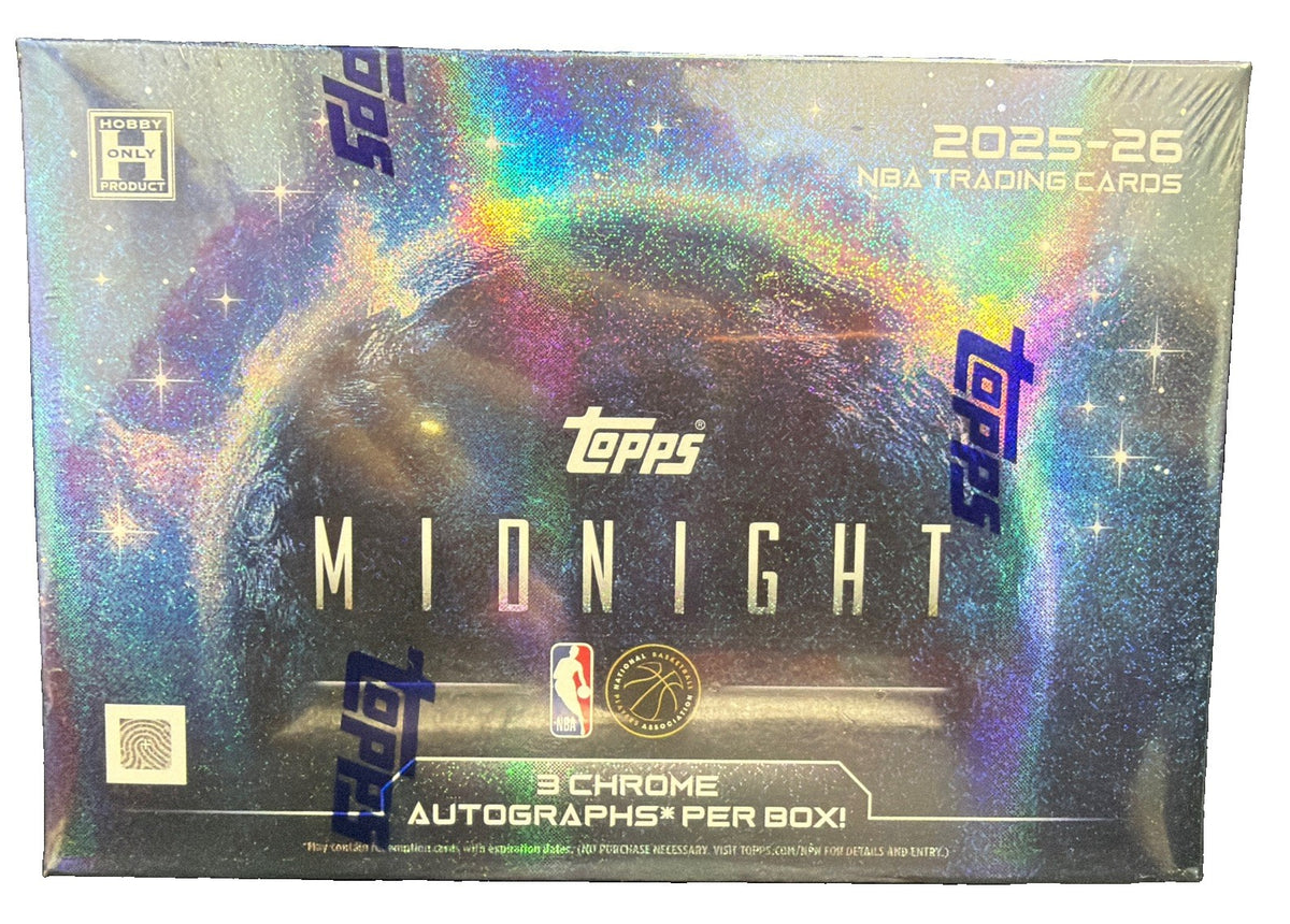 2025-26 TOPPS MIDNIGHT CHROME BASKETBALL SEALED HOBBY BOX 3 AUTOS NBA SHIP NOW