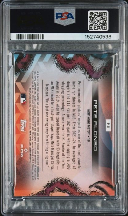 2025 TOPPS COSMIC CHROME BASEBALL  PETE ALONSO PLANETARIUM BLACK  /10 ECLIPSE