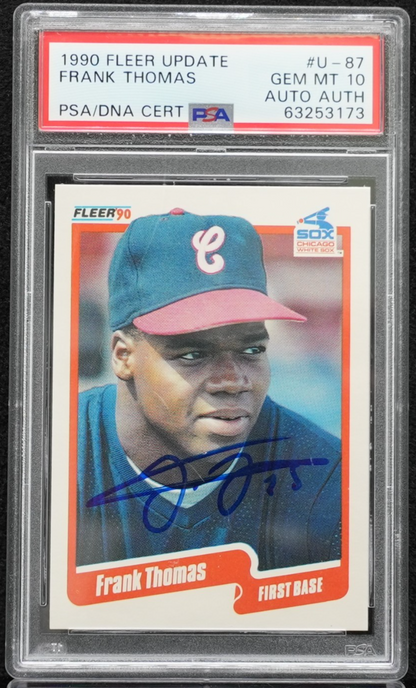 1990 Fleer Update Frank Thomas #U-87 PSA Gem Mint 10