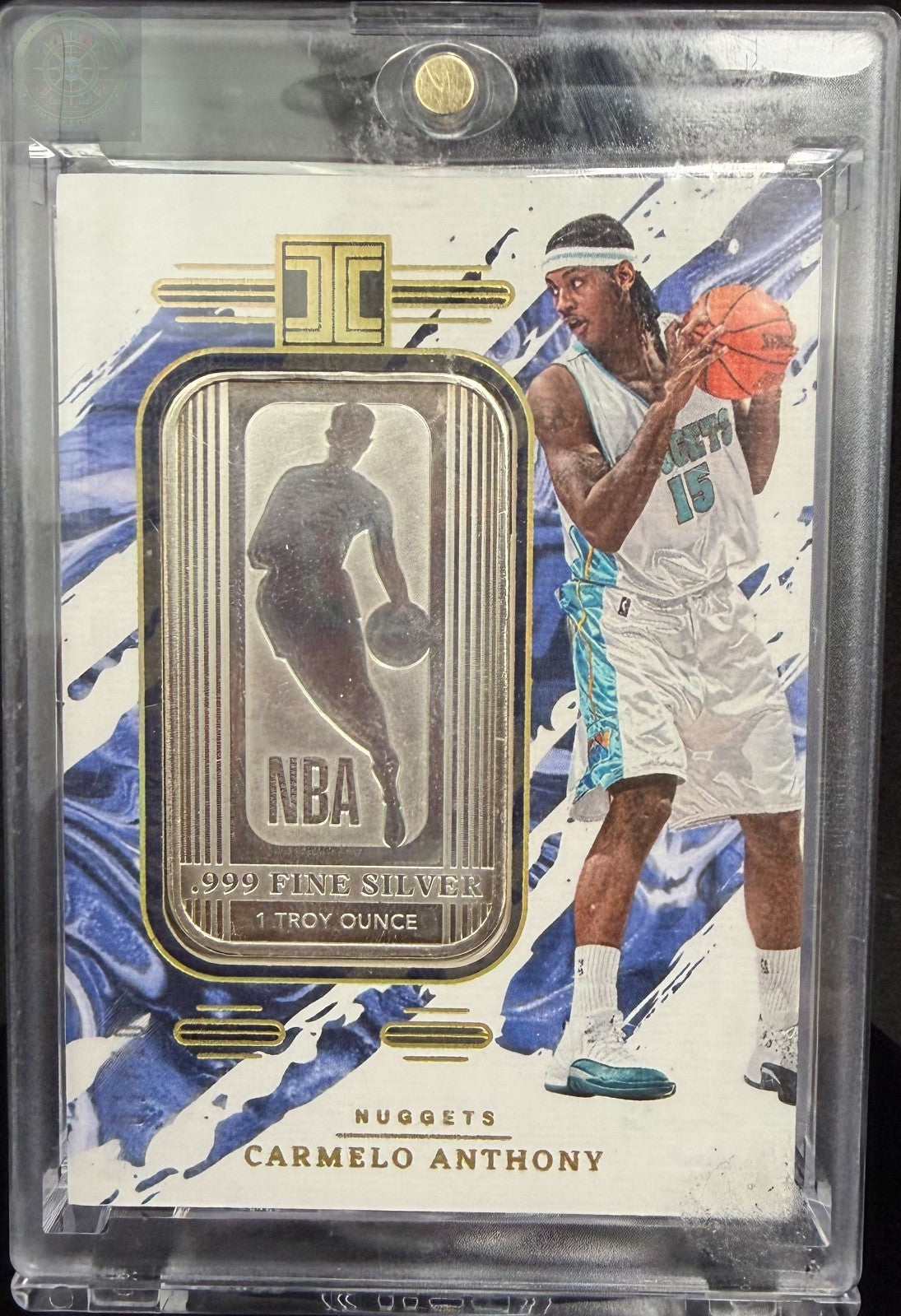 2023-24 Impeccable Carmelo Anthony Silver Bar 1 Troy Oz