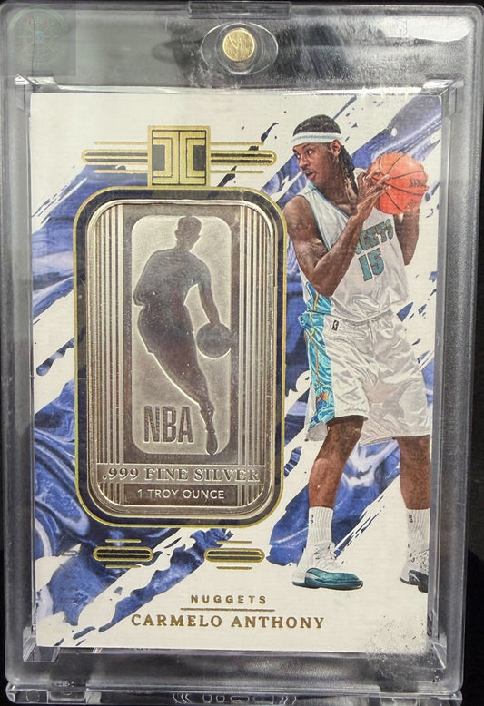 2023-24 Impeccable Carmelo Anthony Silver Bar 1 Troy Oz
