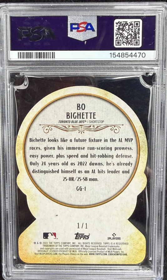2022 Topps Gypsy Queen Crystal Gazing Die-Cuts Bo Bichette #CG-1 1/1 PSA 10
