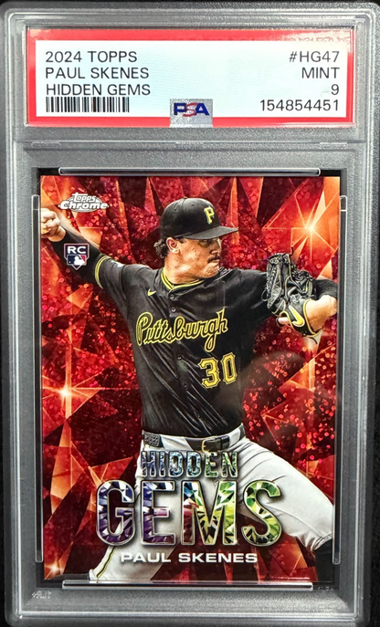 2024 Topps Hidden Gems #HG47 Paul Skenes PSA 9