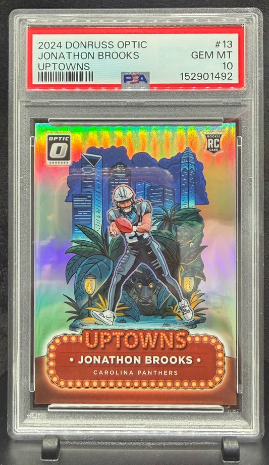 2024 Donruss Optic Uptowns 13 Jonathon Brooks PSA 10