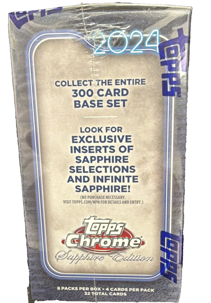 2024 TOPPS CHROME SAPPHIRE FOOTBALL SEALED BOX-DRAKE MAYE BO NIX JAYDEN DANIELS?