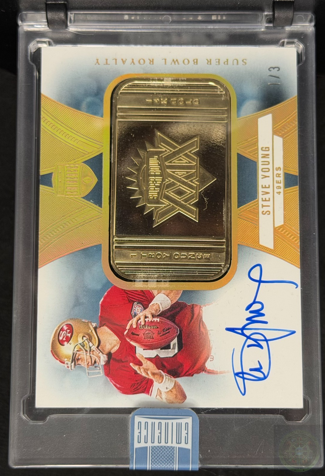 2024 Panini Eminence Steve Young Superbowl Gold Bar 1 Toz