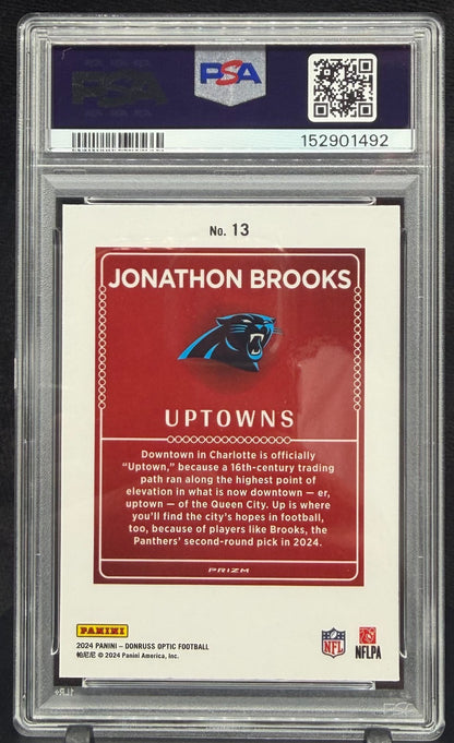 2024 Donruss Optic Uptowns 13 Jonathon Brooks PSA 10