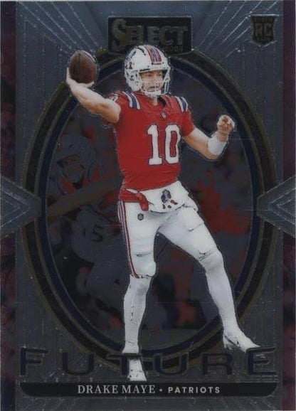 2024 PANINI SELECT FOOTBALL  - SELECT FUTURE DRAKE MAYE #5 RC PATRIOTS PSA 10