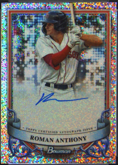 2024 BOWMAN STERLING PROSPECT AUTOGRAPGHS ROMAN ANTHONY /99 #PA-RA SPECKLE PSA 9